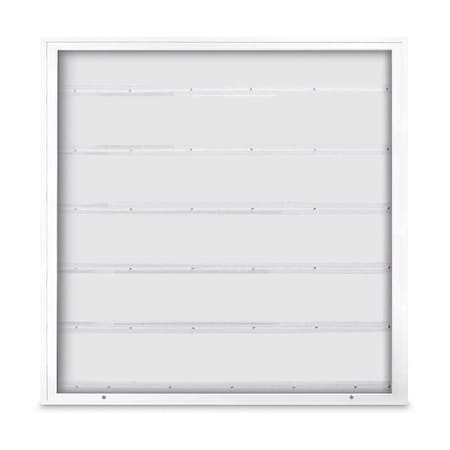 United Visual Products Single Door Radius Corkboard, 18"X24", B UV8000-BRONZE-BLACK